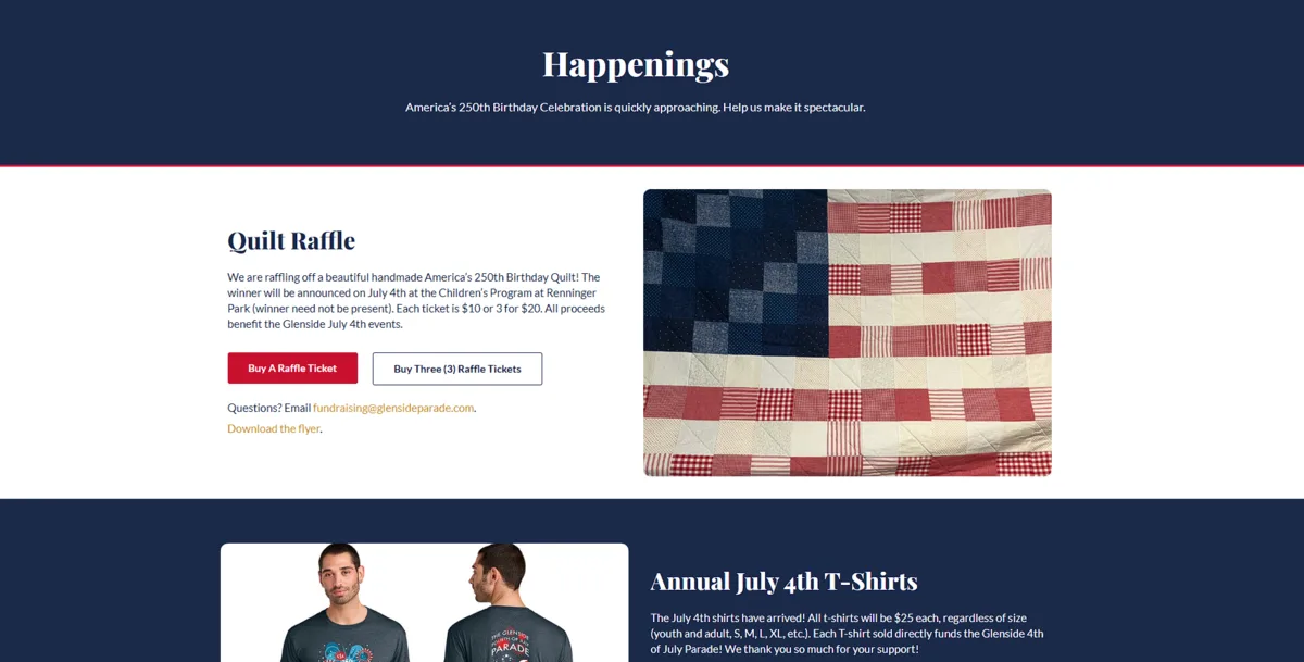 Greater Glenside Patriotic Association, Happenings hub, after