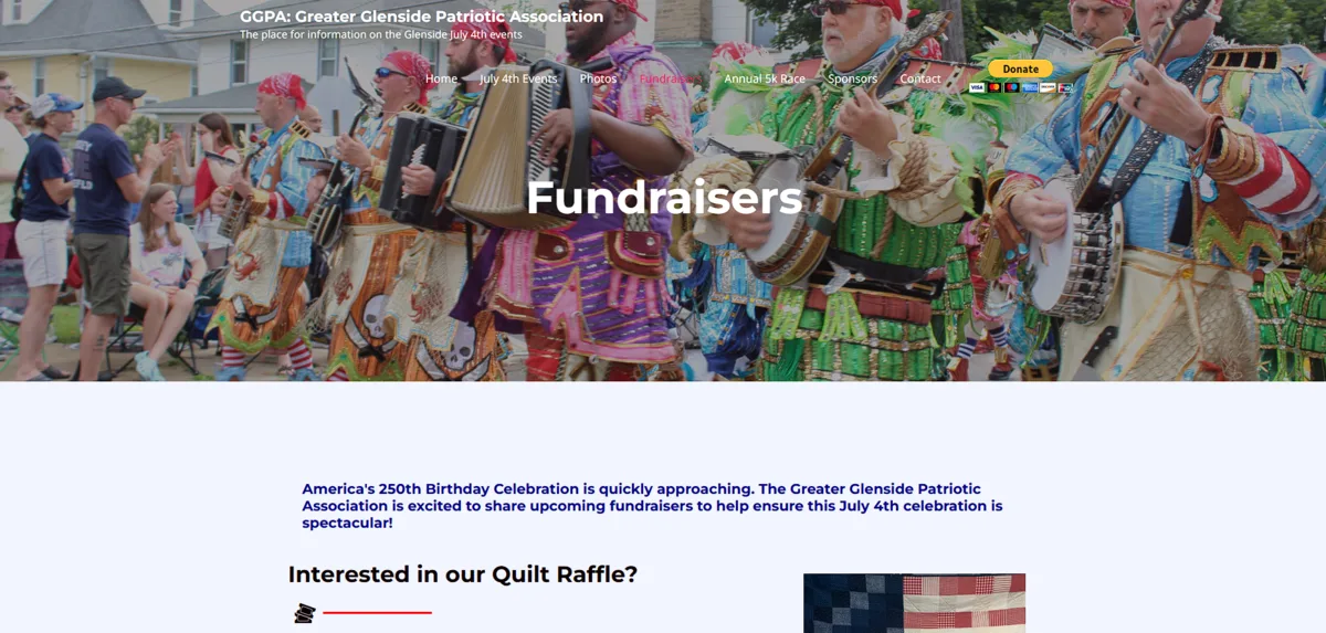 Greater Glenside Patriotic Association, Fundraisers, before